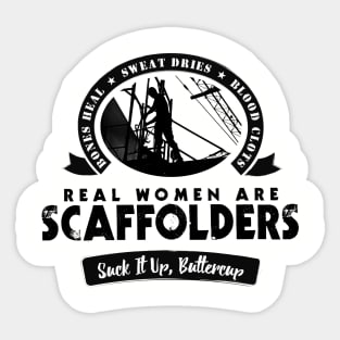 Real Woman Scaffold Sticker